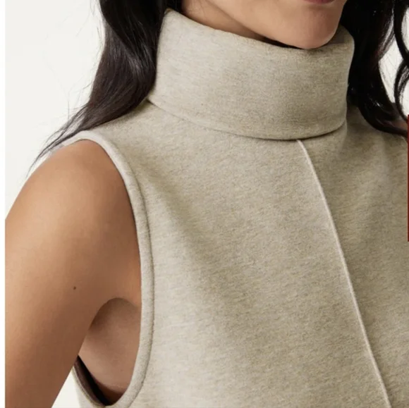 OGL  2 Pcs. Neutral Flare Knit Maxi Skirt and Top Set Beige NWT - Picture 3 of 5